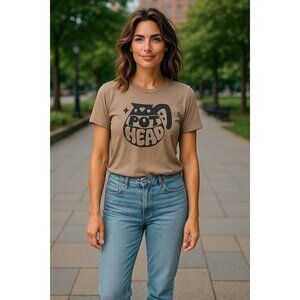 Pothead Coffee Lover Funny Unisex Short Sleeve Tee